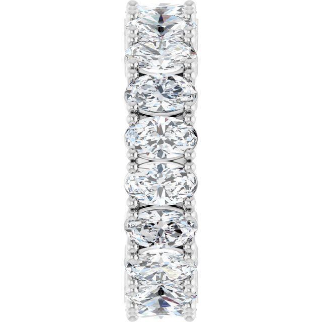 Classic 5.20 tcw Oval Lab-Grown GH/VS2+ Eternity Ring in 14KW | ViewE Classic 5.20 tcw Oval Lab-Grown GH/VS2+ Eternity Ring in 14KW | ViewE
