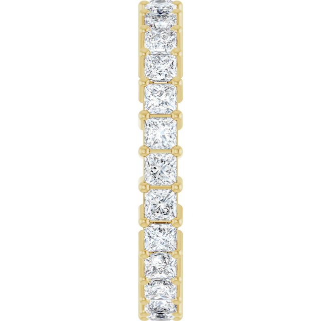 Classic 2.16 tcw Square Lab-Grown EF/VS1+ Eternity Ring in 18KY | ViewE Classic 2.16 tcw Square Lab-Grown EF/VS1+ Eternity Ring in 18KY | ViewE