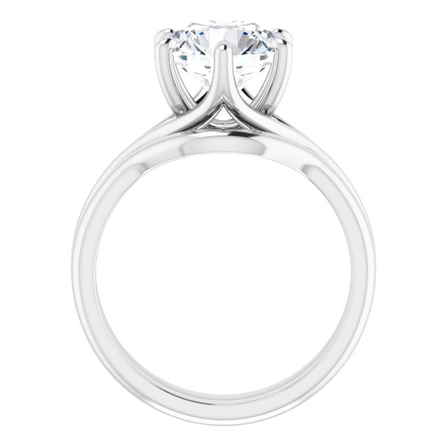 2.50 carat Round Diamond EF/VS1+ Modern Solitaire Engagement Ring in PLAT | AllComponents_ViewB_4 2.50 carat Round Diamond EF/VS1+ Modern Solitaire Engagement Ring in PLAT | AllComponents_ViewB_4