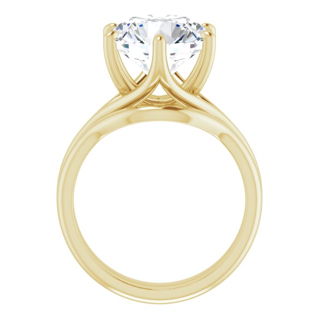 4.75 carat Round Lab-Grown EF/VS1+ Modern Solitaire Engagement Ring in 14KY | AllComponents_ViewB_4 4.75 carat Round Lab-Grown EF/VS1+ Modern Solitaire Engagement Ring in 14KY | AllComponents_ViewB_4
