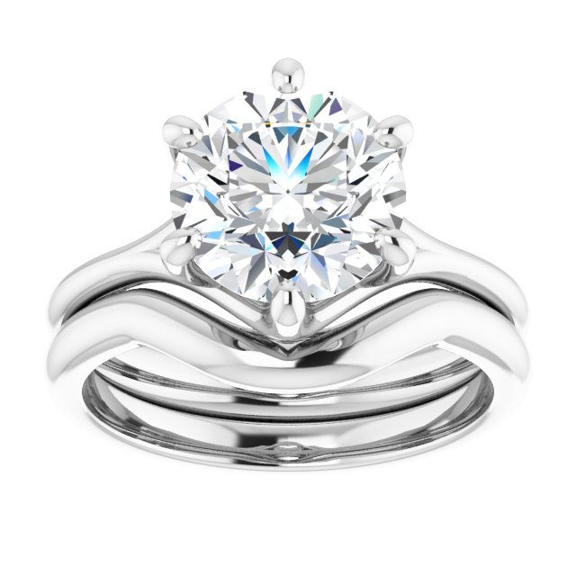 2.50 carat Round Diamond EF/VS1+ Modern Solitaire Engagement Ring in PLAT | AllComponents_ViewS 2.50 carat Round Diamond EF/VS1+ Modern Solitaire Engagement Ring in PLAT | AllComponents_ViewS