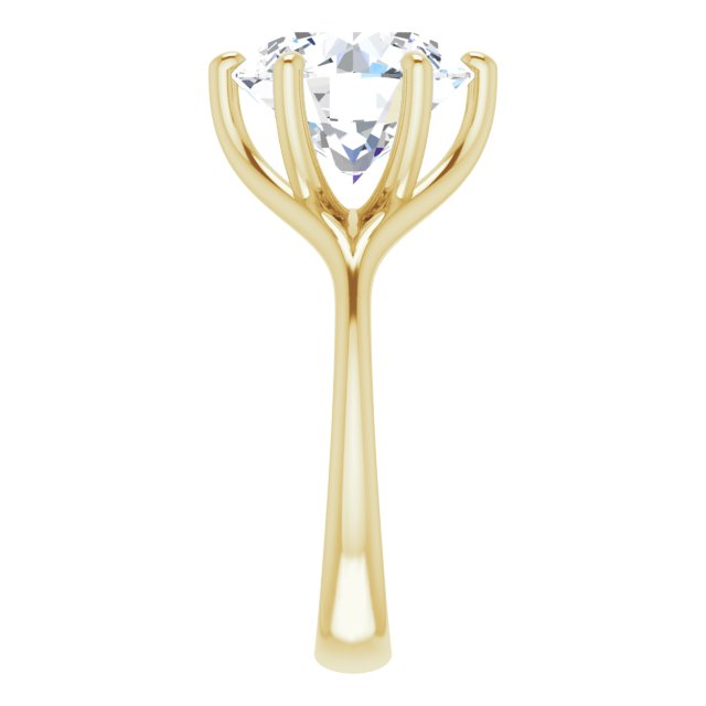 4.75 carat Round Lab-Grown EF/VS1+ Modern Solitaire Engagement Ring in 14KY | ViewE 4.75 carat Round Lab-Grown EF/VS1+ Modern Solitaire Engagement Ring in 14KY | ViewE