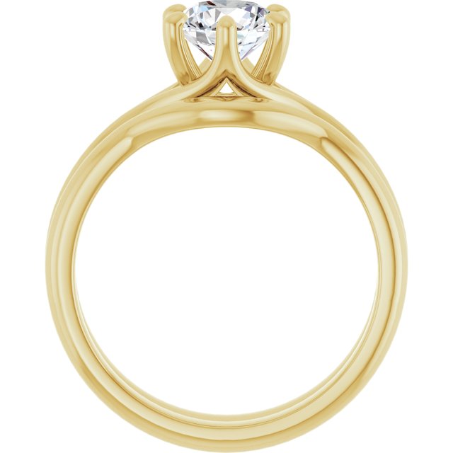 1.00 carat Round Lab-Grown GH/VS2+ Modern Solitaire Engagement Ring in 14KY | AllComponents_ViewB_4 1.00 carat Round Lab-Grown GH/VS2+ Modern Solitaire Engagement Ring in 14KY | AllComponents_ViewB_4