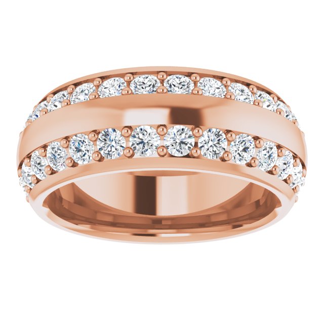 Classic 2.16 tcw Round Diamond GH/VS2+ Eternity Ring in 18KR | ViewS