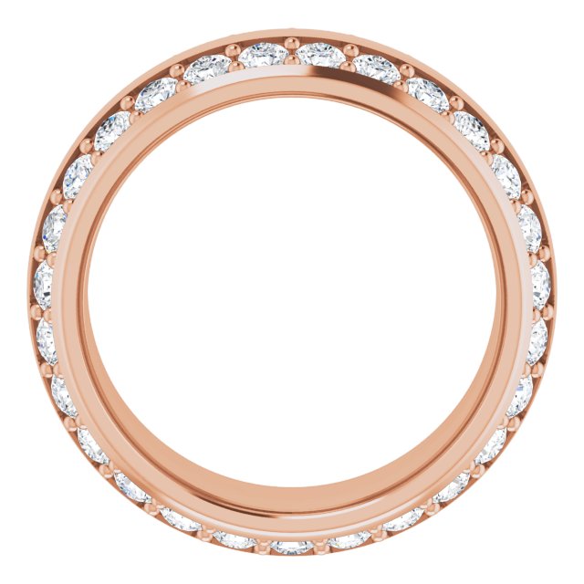 Classic 2.16 tcw Round Diamond GH/VS2+ Eternity Ring in 18KR | ViewB_4