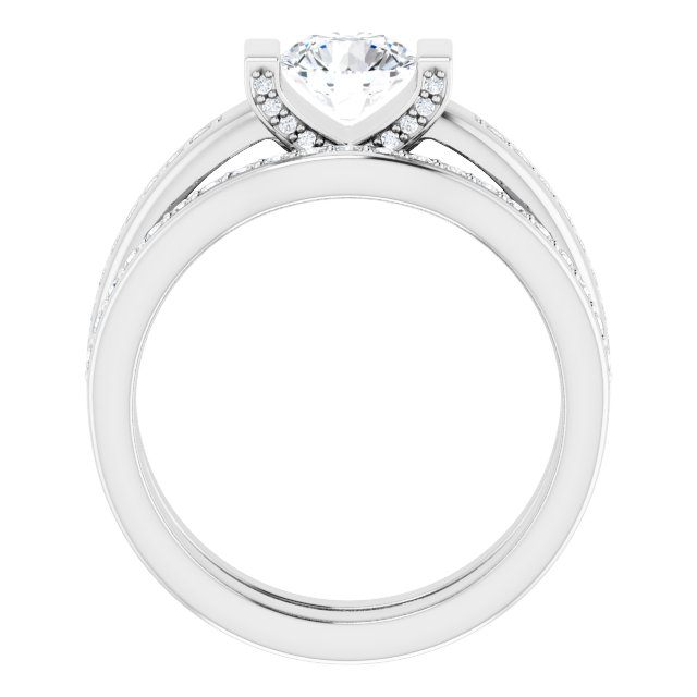 0.97 Round Diamond GH/VS2+ Tension Sidestone Engagement Ring in 14KW | AllComponents_ViewB_4 0.97 Round Diamond GH/VS2+ Tension Sidestone Engagement Ring in 14KW | AllComponents_ViewB_4