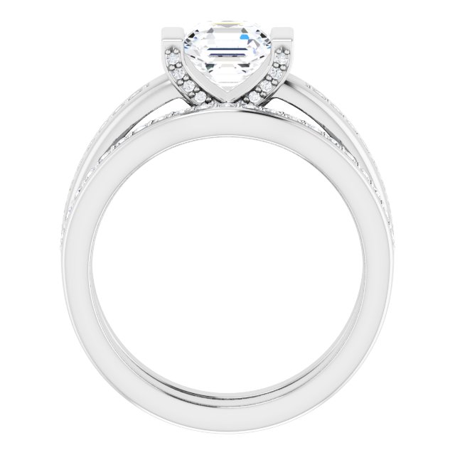 1.12 Asscher Diamond GH/VS2+ Tension Sidestone Engagement Ring in PLAT | AllComponents_ViewB_4 1.12 Asscher Diamond GH/VS2+ Tension Sidestone Engagement Ring in PLAT | AllComponents_ViewB_4