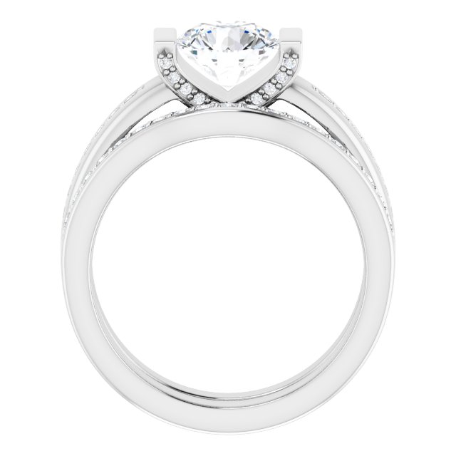 1.36 Round Lab-Grown GH/VS2+ Tension Sidestone Engagement Ring in PLAT | AllComponents_ViewB_4 1.36 Round Lab-Grown GH/VS2+ Tension Sidestone Engagement Ring in PLAT | AllComponents_ViewB_4