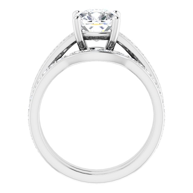 1.96 Cushion Lab-Grown D/VVS2+ Cathedral Sidestone Engagement Ring in 14KW | AllComponents_ViewB_4 1.96 Cushion Lab-Grown D/VVS2+ Cathedral Sidestone Engagement Ring in 14KW | AllComponents_ViewB_4