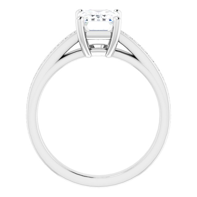 2.01 Emerald Lab-Grown EF/VS1+ Cathedral Sidestone Engagement Ring in PLAT | ViewB_4