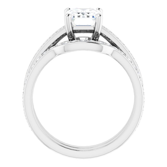 2.01 Emerald Lab-Grown EF/VS1+ Cathedral Sidestone Engagement Ring in PLAT | AllComponents_ViewB_4