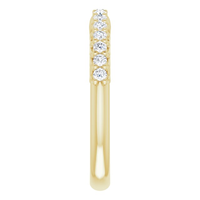 Trellis 0.38 Round Lab-Grown D/VVS2+ Anniversary Ring in 14KY | ViewE Trellis 0.38 Round Lab-Grown D/VVS2+ Anniversary Ring in 14KY | ViewE