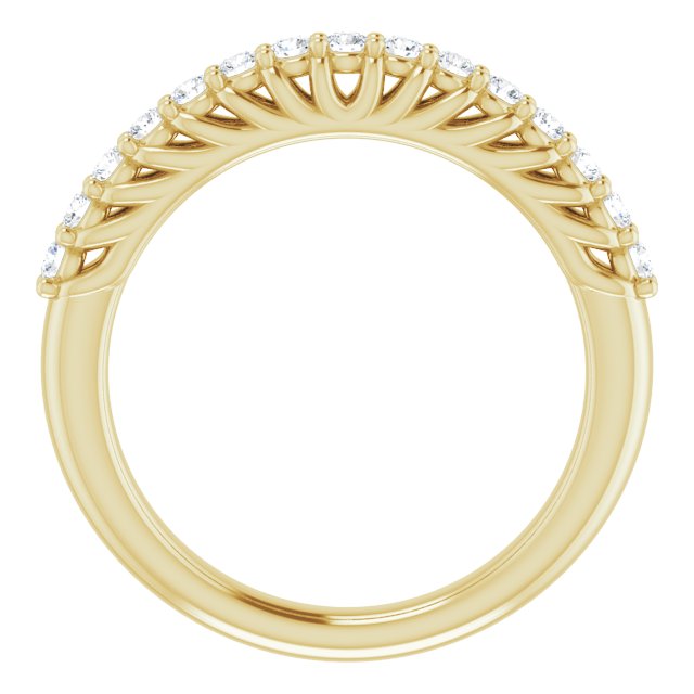 Trellis 0.38 Round Lab-Grown D/VVS2+ Anniversary Ring in 14KY | ViewB_4 Trellis 0.38 Round Lab-Grown D/VVS2+ Anniversary Ring in 14KY | ViewB_4