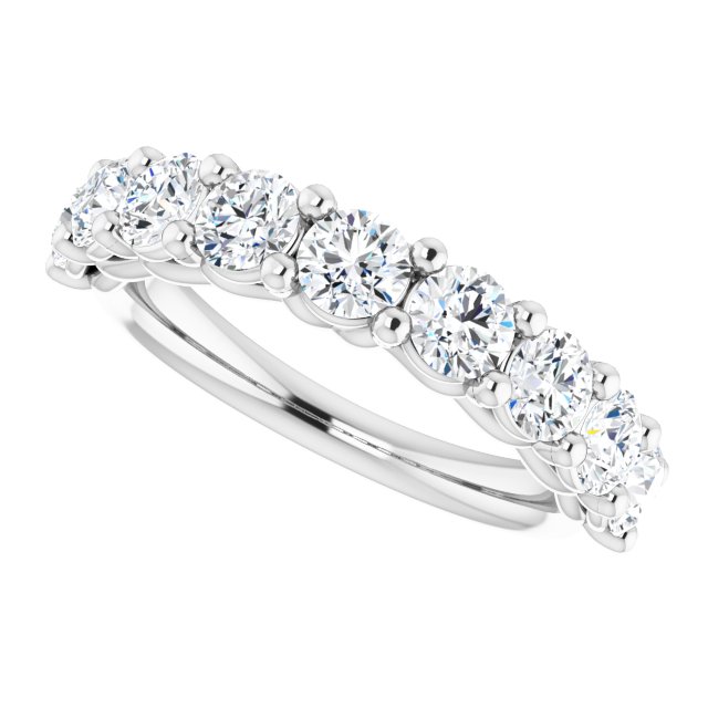 Trellis 2.07 Round Diamond EF/VS1+ Anniversary Ring in 18KW | View5 Trellis 2.07 Round Diamond EF/VS1+ Anniversary Ring in 18KW | View5