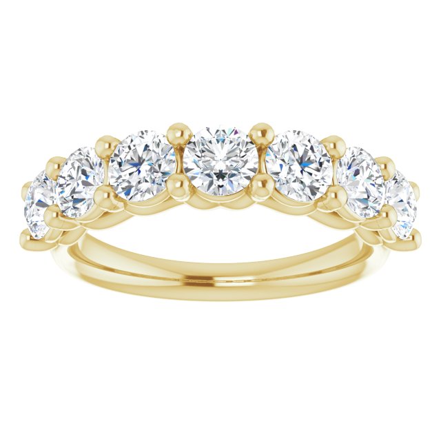 Trellis 1.61 Round Moissanite DEF/VVS Anniversary Ring in 14KY | ViewS Trellis 1.61 Round Moissanite DEF/VVS Anniversary Ring in 14KY | ViewS