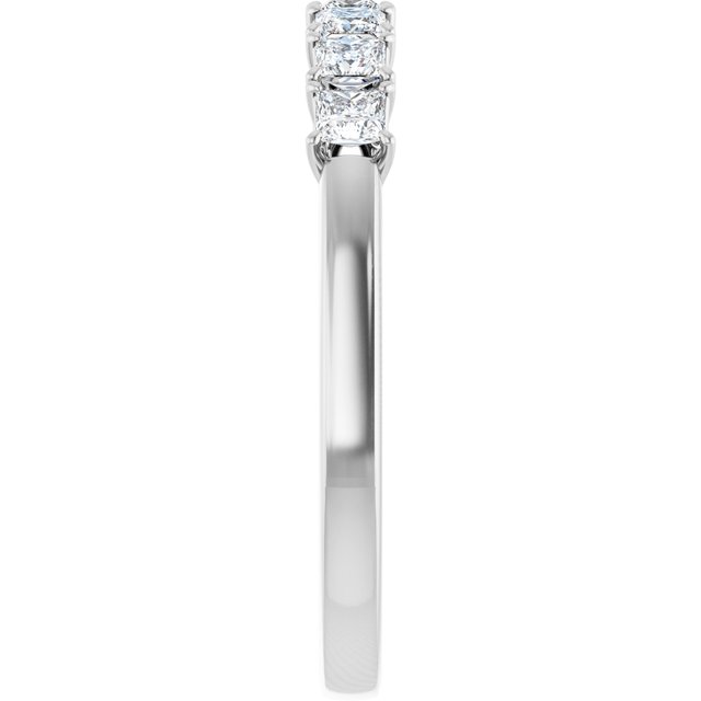 Seven Stone 0.56 Square Diamond EF/VS1+ Anniversary Ring in 14KW | ViewE Seven Stone 0.56 Square Diamond EF/VS1+ Anniversary Ring in 14KW | ViewE
