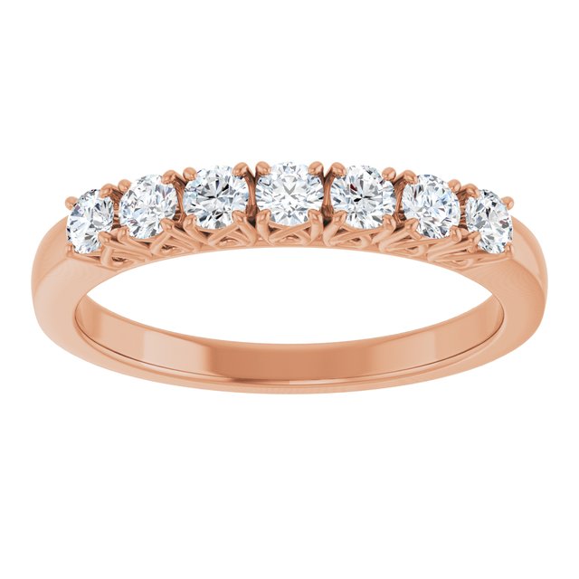 Seven Stone 0.42 Round Diamond EF/VS1+ Anniversary Ring in 14KR | ViewS