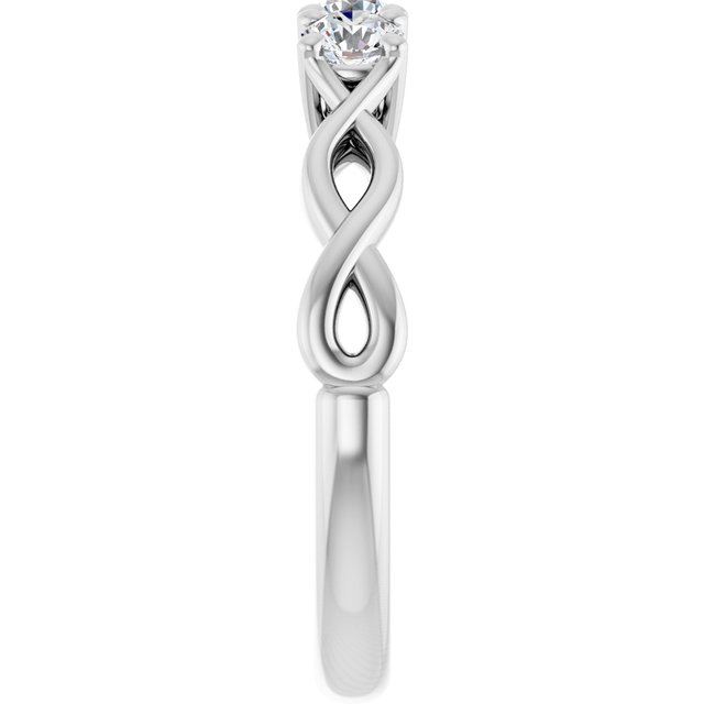 0.48 tcw Round Lab-Grown EF/VS1+ Infinity Three Stone Anniversary Ring in PLAT | ViewE 0.48 tcw Round Lab-Grown EF/VS1+ Infinity Three Stone Anniversary Ring in PLAT | ViewE