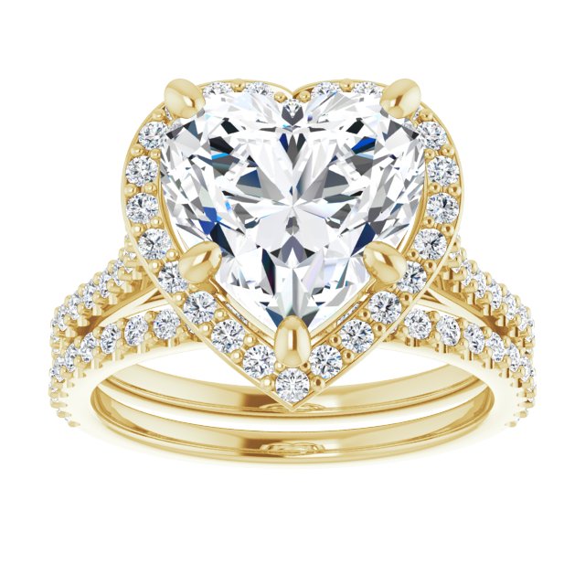 4.20 Tcw Heart Diamond GH/VS2+ Suspended Halo Engagement Ring in 14KY | AllComponents_ViewS 4.20 Tcw Heart Diamond GH/VS2+ Suspended Halo Engagement Ring in 14KY | AllComponents_ViewS