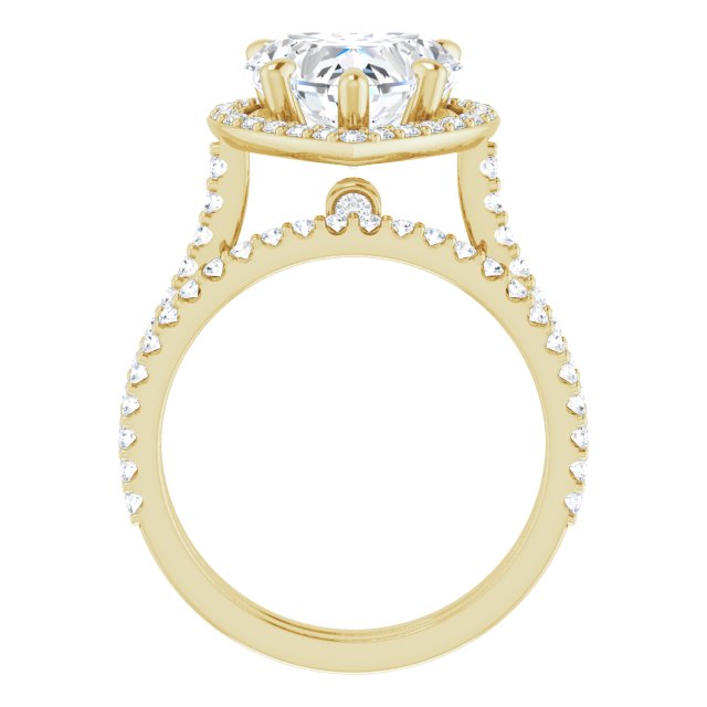4.20 Tcw Heart Diamond GH/VS2+ Suspended Halo Engagement Ring in 14KY | AllComponents_ViewB_4 4.20 Tcw Heart Diamond GH/VS2+ Suspended Halo Engagement Ring in 14KY | AllComponents_ViewB_4