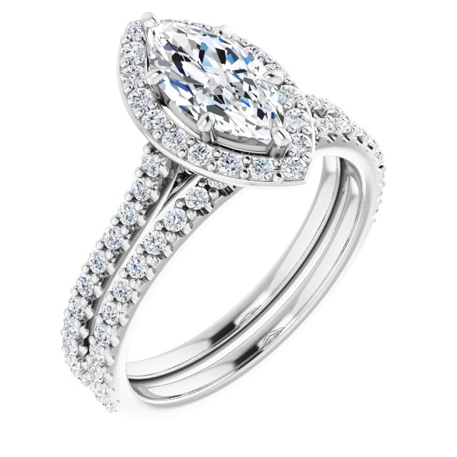 1.44 Tcw Marquise Diamond D/VVS2+ Suspended Halo Engagement Ring in PLAT | AllComponents_ViewA 1.44 Tcw Marquise Diamond D/VVS2+ Suspended Halo Engagement Ring in PLAT | AllComponents_ViewA
