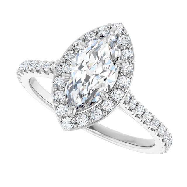 1.44 Tcw Marquise Diamond D/VVS2+ Suspended Halo Engagement Ring in PLAT | View5 1.44 Tcw Marquise Diamond D/VVS2+ Suspended Halo Engagement Ring in PLAT | View5
