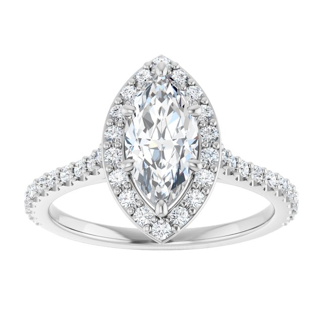 1.44 Tcw Marquise Diamond D/VVS2+ Suspended Halo Engagement Ring in PLAT | ViewS 1.44 Tcw Marquise Diamond D/VVS2+ Suspended Halo Engagement Ring in PLAT | ViewS