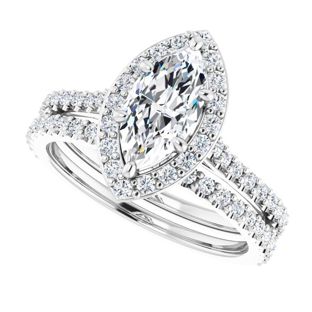 1.44 Tcw Marquise Diamond D/VVS2+ Suspended Halo Engagement Ring in PLAT | AllComponents_View5 1.44 Tcw Marquise Diamond D/VVS2+ Suspended Halo Engagement Ring in PLAT | AllComponents_View5