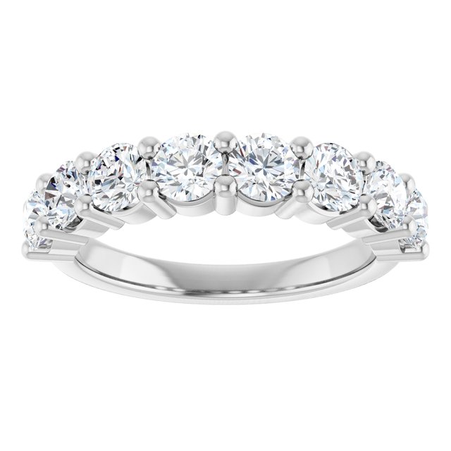 Classic 1.84 Round Diamond D/VVS2+ Anniversary Ring in 18KW | ViewS