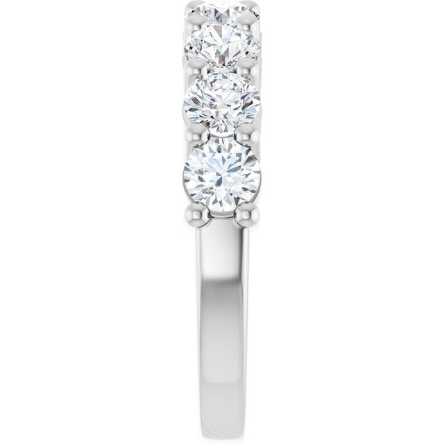 Classic 1.84 Round Diamond D/VVS2+ Anniversary Ring in 18KW | ViewE