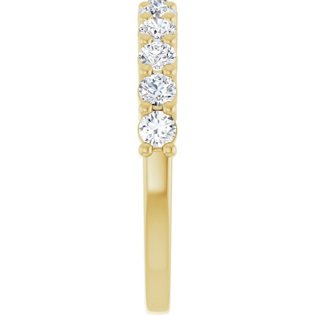 Classic 0.66 Round Diamond D/VVS2+ Anniversary Ring in 18KY | ViewE Classic 0.66 Round Diamond D/VVS2+ Anniversary Ring in 18KY | ViewE