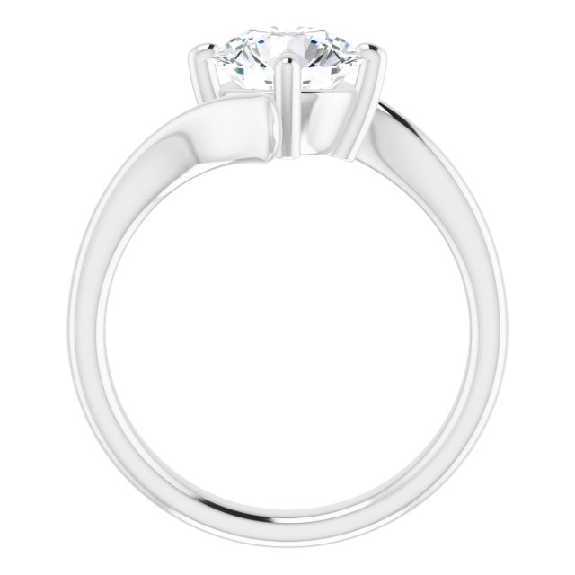 1.50 carat Round Lab-Grown GH/VS2+ Modern Solitaire Engagement Ring in PLAT | ViewB_4 1.50 carat Round Lab-Grown GH/VS2+ Modern Solitaire Engagement Ring in PLAT | ViewB_4