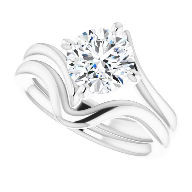 1.50 carat Round Lab-Grown GH/VS2+ Modern Solitaire Engagement Ring in PLAT | AllComponents_View5 1.50 carat Round Lab-Grown GH/VS2+ Modern Solitaire Engagement Ring in PLAT | AllComponents_View5