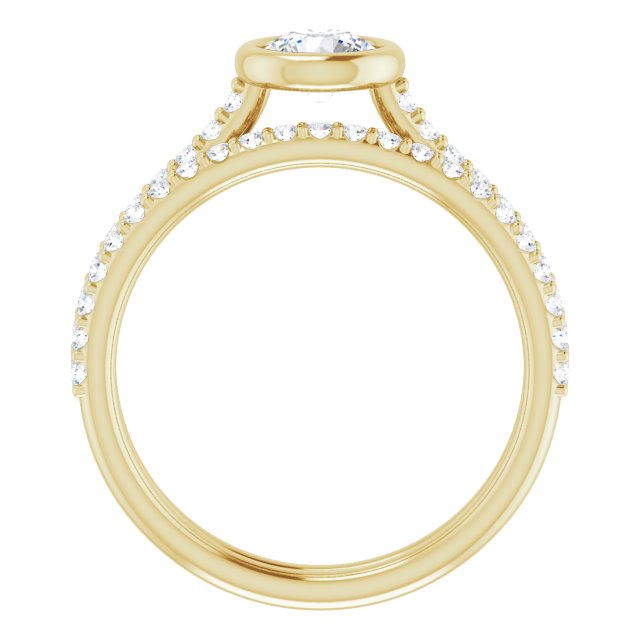 0.70 Round Diamond D/VVS2+ Bezel Sidestone Engagement Ring in 18KY | AllComponents_ViewB_4 0.70 Round Diamond D/VVS2+ Bezel Sidestone Engagement Ring in 18KY | AllComponents_ViewB_4