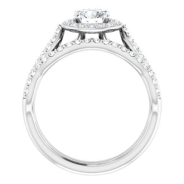 1.04 Tcw Round Diamond GH/VS2+ Infinity Halo Engagement Ring in 14KW | AllComponents_ViewB_4