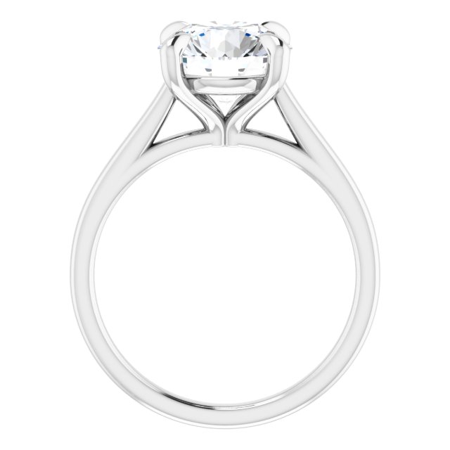 2.70 carat Round Diamond EF/VS1+ Classic Solitaire Engagement Ring in 18KW | ViewB_4 2.70 carat Round Diamond EF/VS1+ Classic Solitaire Engagement Ring in 18KW | ViewB_4