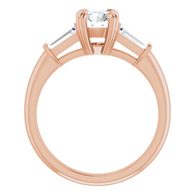 1.16 tcw Round Lab-Grown GH/VS2+ Classic Three Stone Engagement Ring in 14KR | ViewB_4