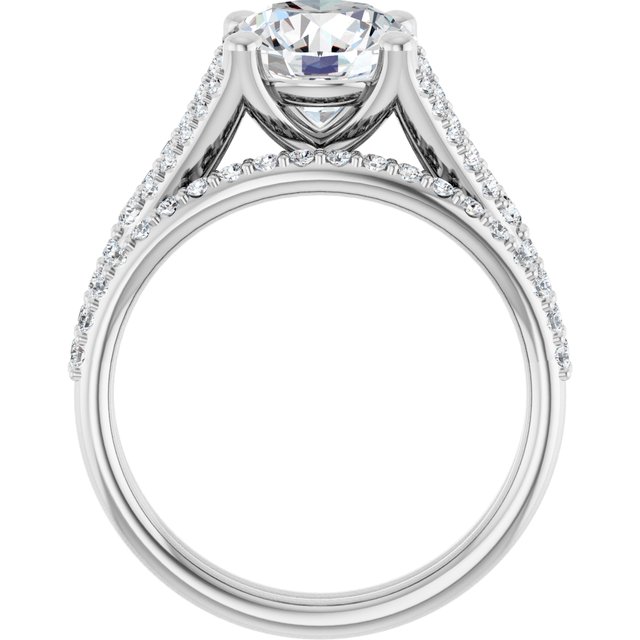 2.50 Round Diamond EF/VS1+ Cathedral Sidestone Engagement Ring in 18KW | AllComponents_ViewB_4 2.50 Round Diamond EF/VS1+ Cathedral Sidestone Engagement Ring in 18KW | AllComponents_ViewB_4