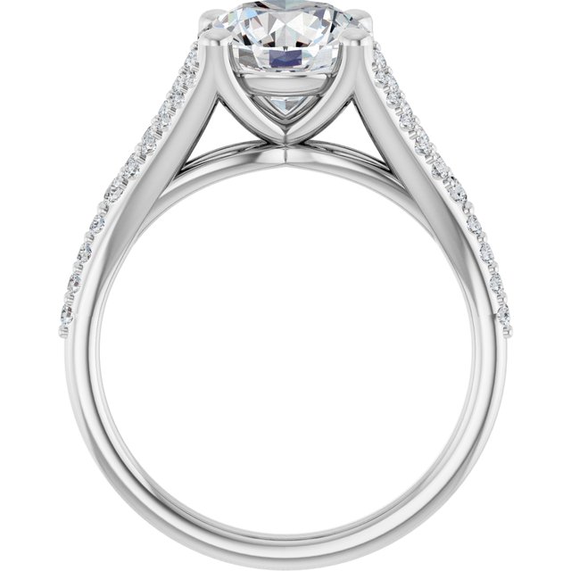 2.50 Round Diamond EF/VS1+ Cathedral Sidestone Engagement Ring in 18KW | ViewB_4 2.50 Round Diamond EF/VS1+ Cathedral Sidestone Engagement Ring in 18KW | ViewB_4