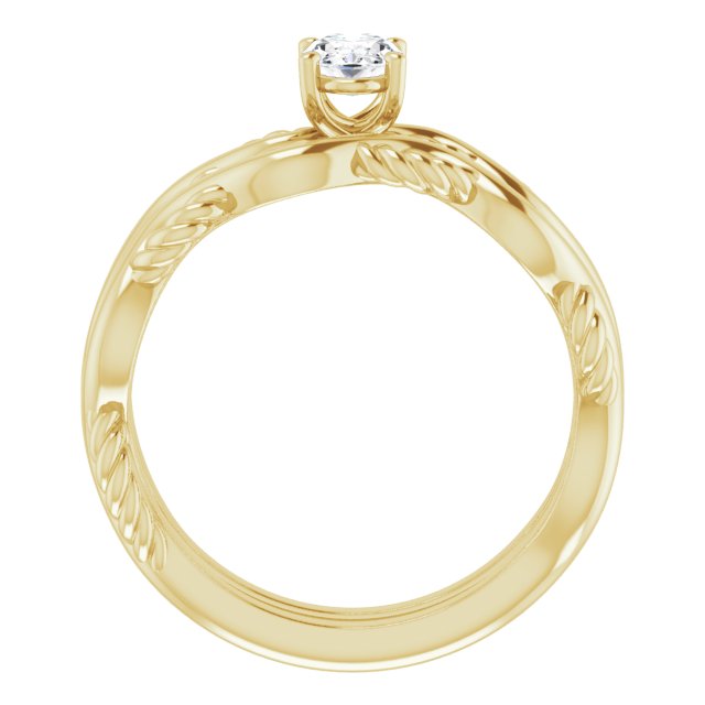 0.50 carat Oval Diamond EF/VS1+ Twisted Solitaire Engagement Ring in 14KY | AllComponents_ViewB_4 0.50 carat Oval Diamond EF/VS1+ Twisted Solitaire Engagement Ring in 14KY | AllComponents_ViewB_4
