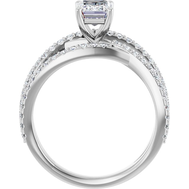1.73 Emerald Lab-Grown EF/VS1+ Twisted Sidestone Engagement Ring in PLAT | ViewB_4