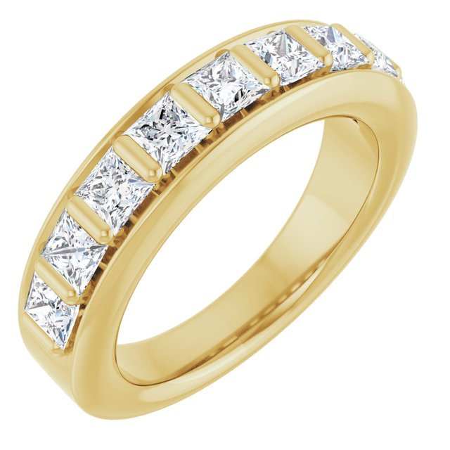 Dome 1.62 Square Lab-Grown EF/VS1+ Anniversary Ring in 14KY | ViewA Dome 1.62 Square Lab-Grown EF/VS1+ Anniversary Ring in 14KY | ViewA