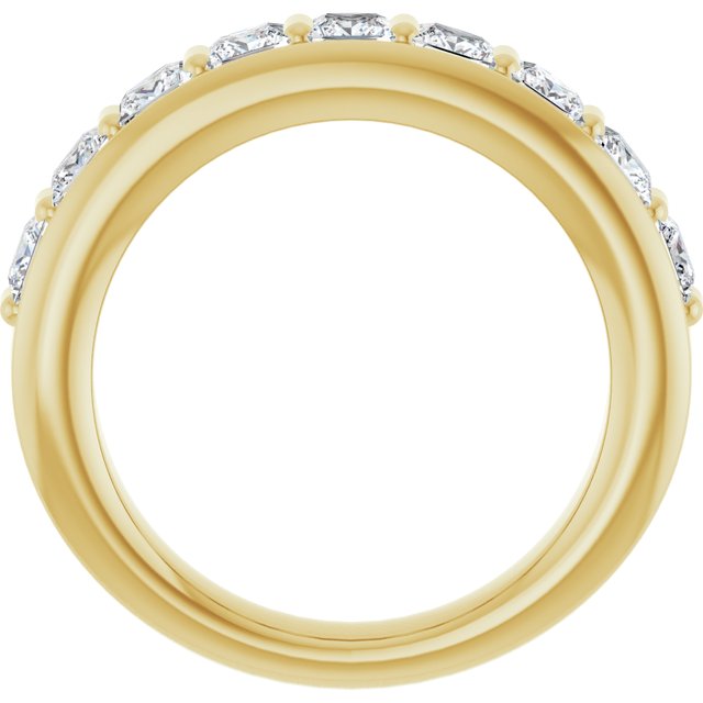 Dome 1.62 Square Lab-Grown EF/VS1+ Anniversary Ring in 14KY | ViewB_4 Dome 1.62 Square Lab-Grown EF/VS1+ Anniversary Ring in 14KY | ViewB_4