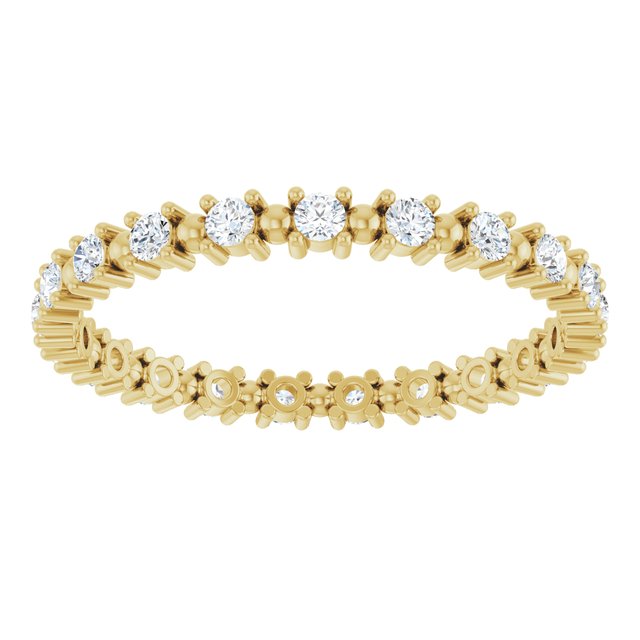 Floating 0.42 tcw Round Lab-Grown GH/VS2+ Eternity Ring in 14KY | ViewS Floating 0.42 tcw Round Lab-Grown GH/VS2+ Eternity Ring in 14KY | ViewS