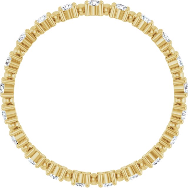 Floating 0.42 tcw Round Lab-Grown GH/VS2+ Eternity Ring in 14KY | ViewB_4 Floating 0.42 tcw Round Lab-Grown GH/VS2+ Eternity Ring in 14KY | ViewB_4