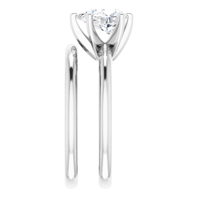 1.20 carat Pear Diamond GH/VS2+ Classic Solitaire Engagement Ring in 14KW | AllComponents_ViewE 1.20 carat Pear Diamond GH/VS2+ Classic Solitaire Engagement Ring in 14KW | AllComponents_ViewE