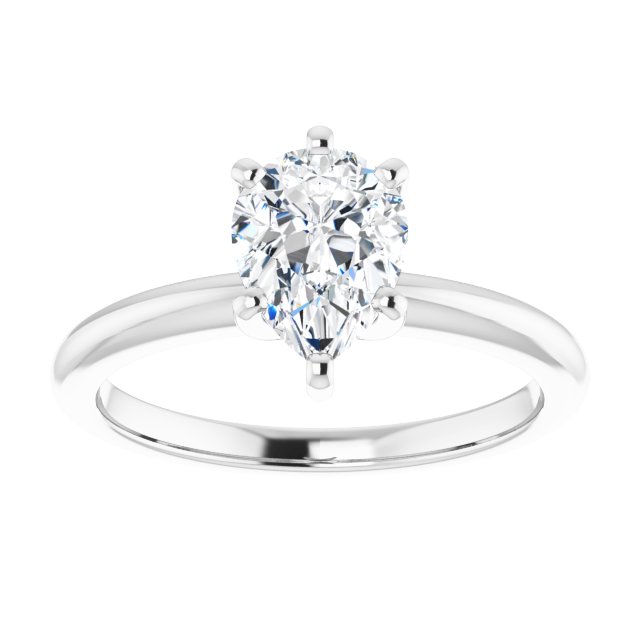 1.20 carat Pear Diamond GH/VS2+ Classic Solitaire Engagement Ring in 14KW | ViewS 1.20 carat Pear Diamond GH/VS2+ Classic Solitaire Engagement Ring in 14KW | ViewS