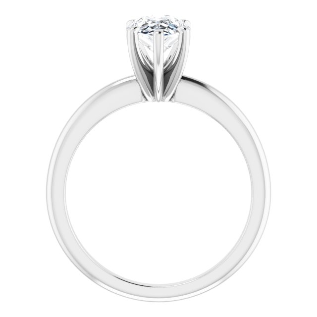1.20 carat Pear Diamond GH/VS2+ Classic Solitaire Engagement Ring in 14KW | ViewB_4 1.20 carat Pear Diamond GH/VS2+ Classic Solitaire Engagement Ring in 14KW | ViewB_4