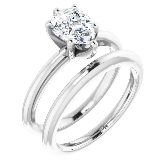 1.20 carat Pear Diamond GH/VS2+ Classic Solitaire Engagement Ring in 14KW | AllComponents_ViewA 1.20 carat Pear Diamond GH/VS2+ Classic Solitaire Engagement Ring in 14KW | AllComponents_ViewA