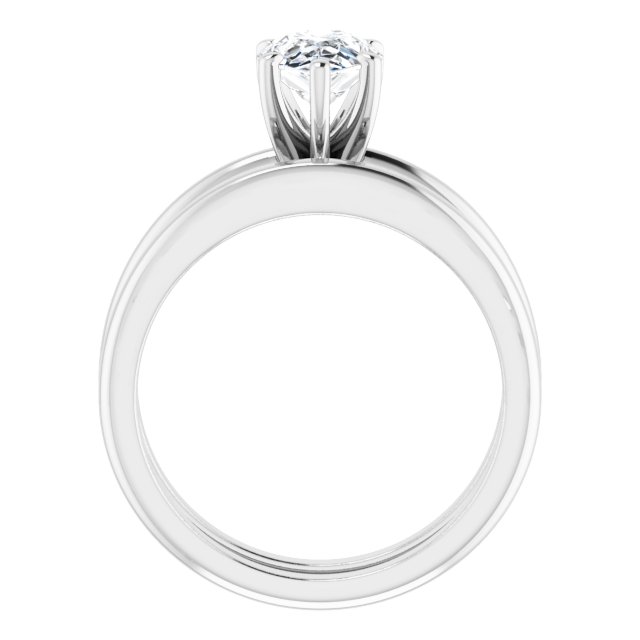 1.20 carat Pear Diamond GH/VS2+ Classic Solitaire Engagement Ring in 14KW | AllComponents_ViewB_4 1.20 carat Pear Diamond GH/VS2+ Classic Solitaire Engagement Ring in 14KW | AllComponents_ViewB_4